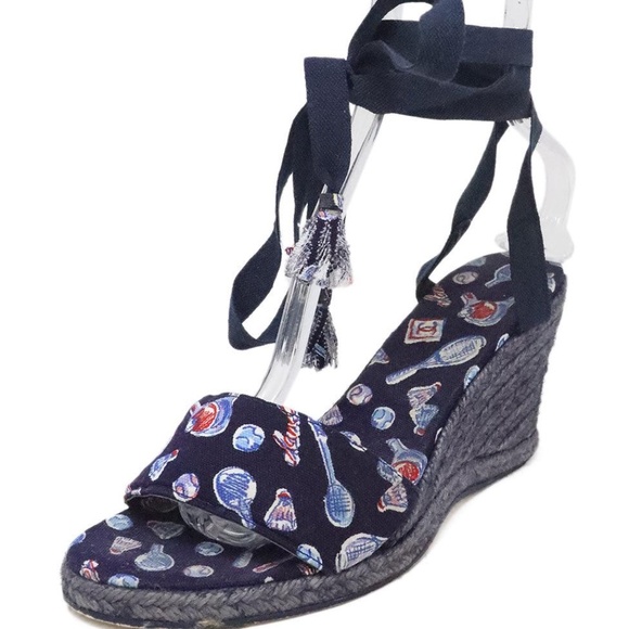 Chanel Vintage 2006 Espadrilles Size 9 Good Condition - Picture 1 of 6